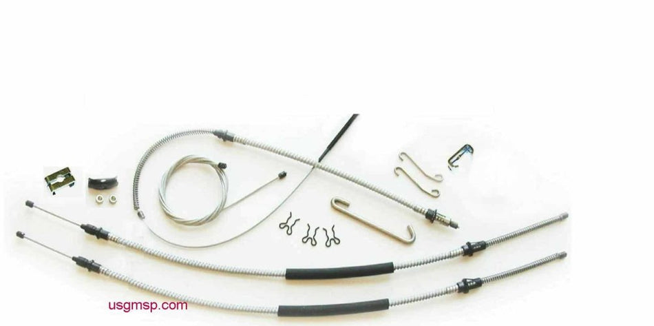 Cable Kit: Park Brake 68-72 GM A body Coupe - T400 auto.