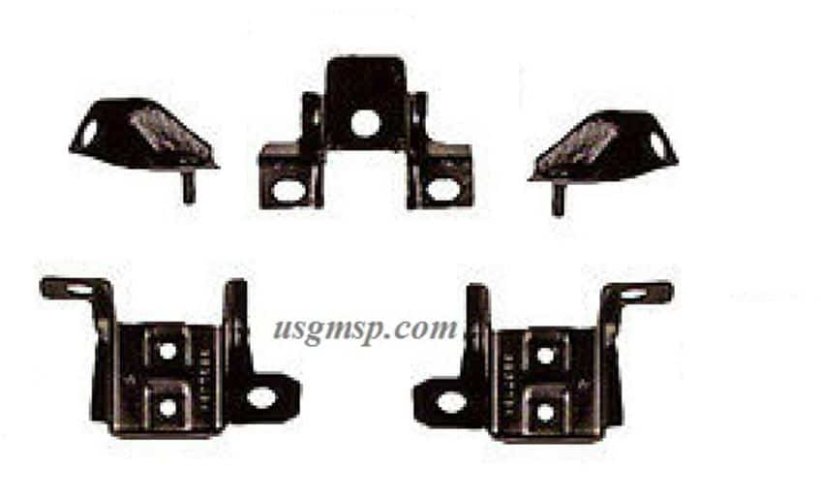 Bumper Bracket Set: 73 Camaro REAR (5)