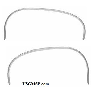 Wheel Arch Molding Set REAR: 66-67 GTO Lemans