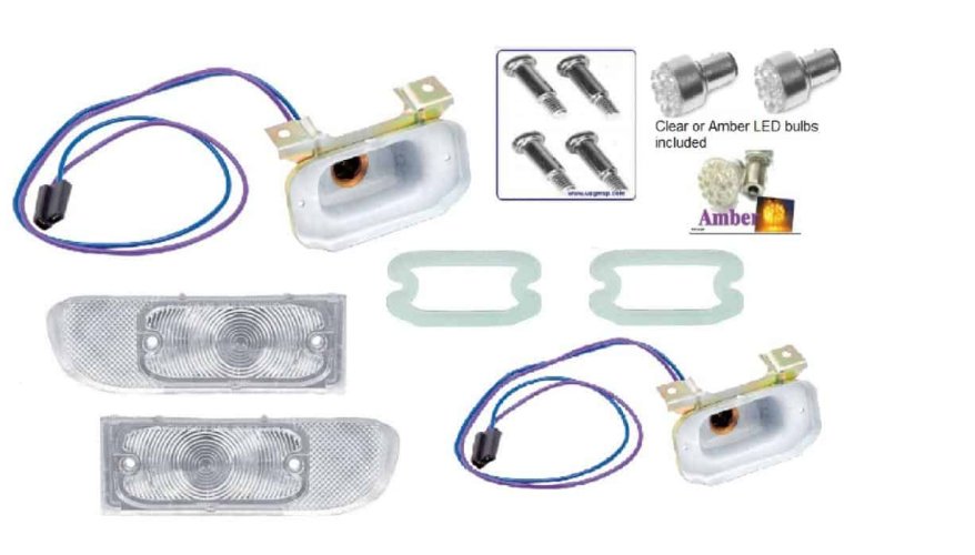 67 Firebird Front Park Lamp Set
