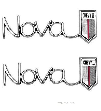 Emblem: Nova 66-67 1/4 Panel Set (pr)