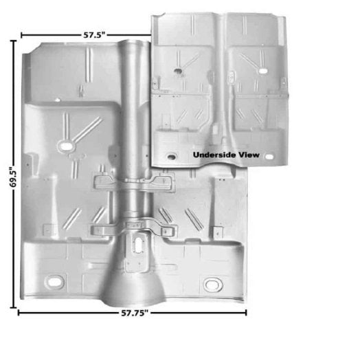Floor Pan: 63-67 Nova - Full
