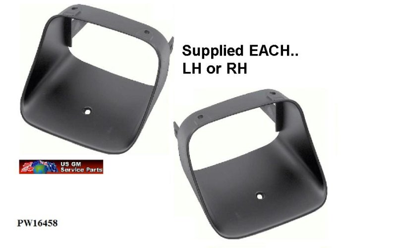 Park Lamp Bezels: 78-81 Camaro BLACK - Front (ea)