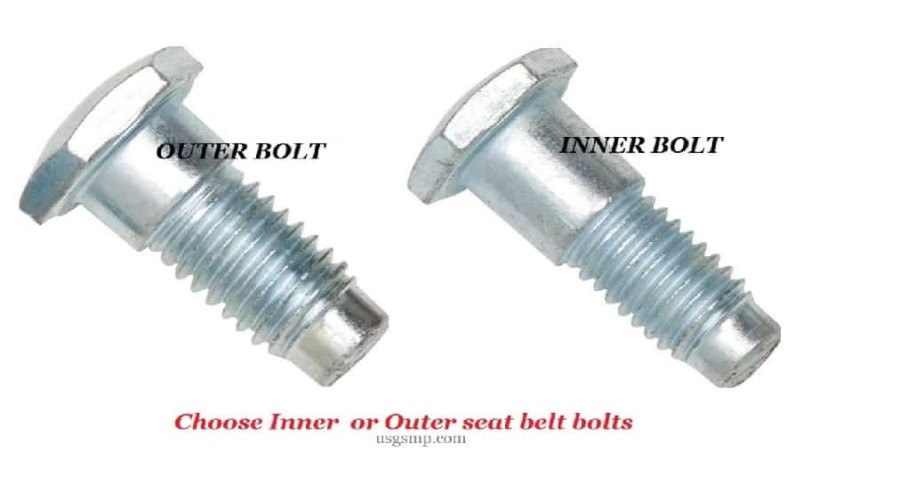 Seat belt bolts Individually