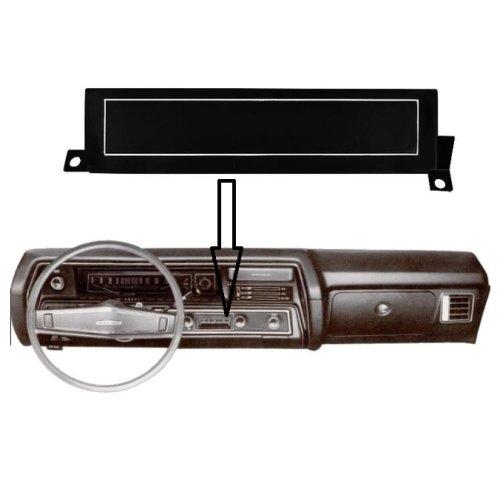 Radio Block Off Plate: 70-72 Chevelle/ El Camino