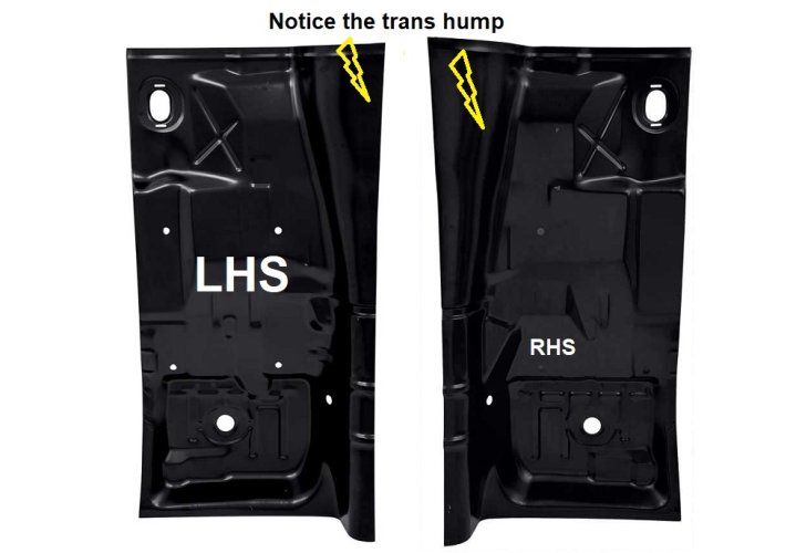 Floor Pan w/wide hump: 75-81 Firebird or Camaro