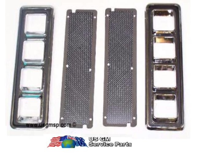 Hood Louver: Camaro 68-69 RS Hood