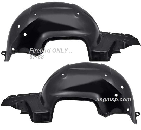 Inner Fender: 67-8 Firebird ONLY (ea)