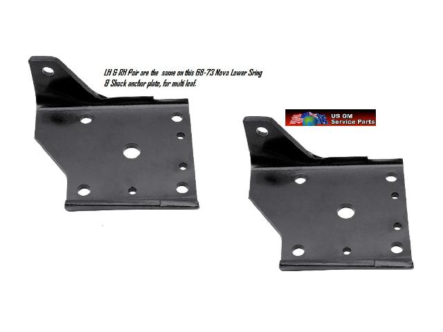 Leaf Spring Anchor Plate: NOVA 68-73 (each)