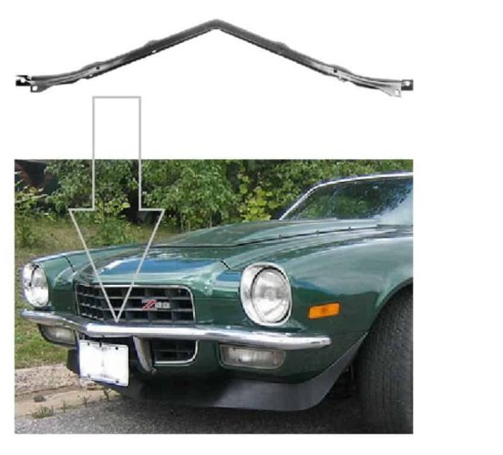 Bumper Brace: Camaro 70-73 Std FRONT