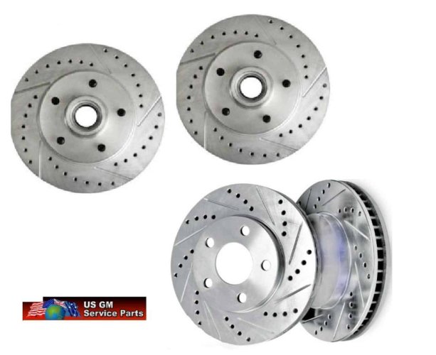Disc Rotor Kit: 79-81F Slotted Drilled (4)