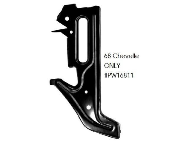 Latch Hood SUPPORT: 68 Chevelle (only)