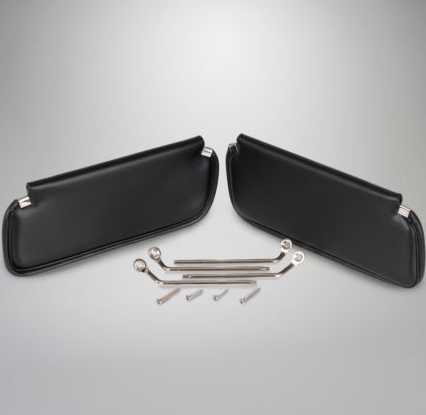 Sunvisors: Corvette 69-76 Set Black with New Supports
