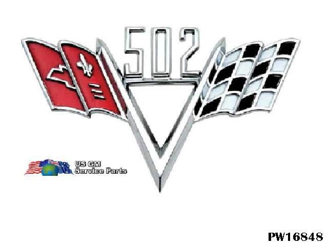 "502" Cross Flags Fender Emblem (pr)
