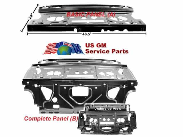 68-72 Chevelle Rear Parcel Shelf (Choice)