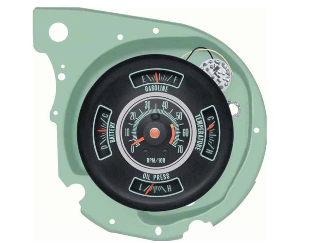 Tacho: Chevelle 69 Dash  5500 RPM Reline