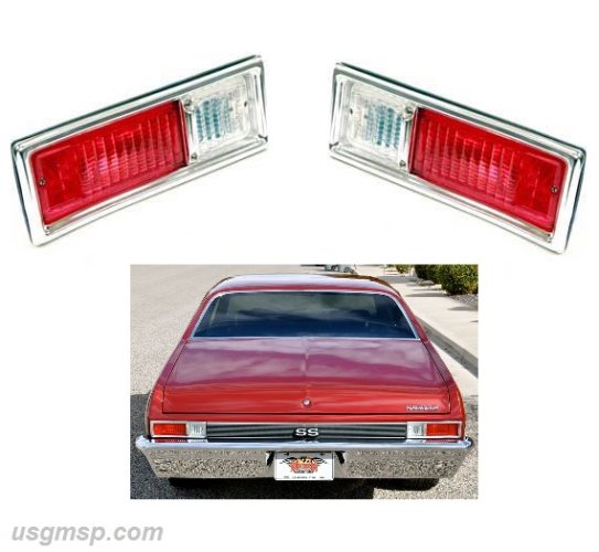Tail Lamp Assembly: 68-69 Nova (ea)