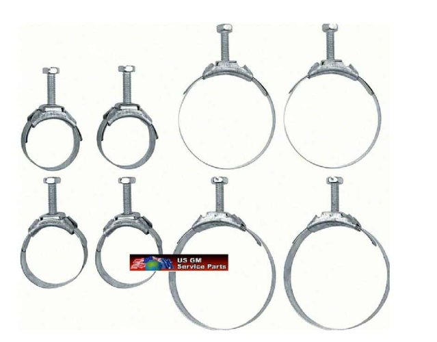 Hose Clamp: Heater & Radiator  5/8" & 3/4"  (8)