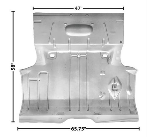Trunk Floor: 64-66 Chevelle Floor (Full)