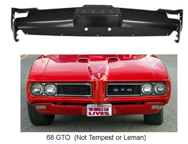 Valance panel: 68 GTO