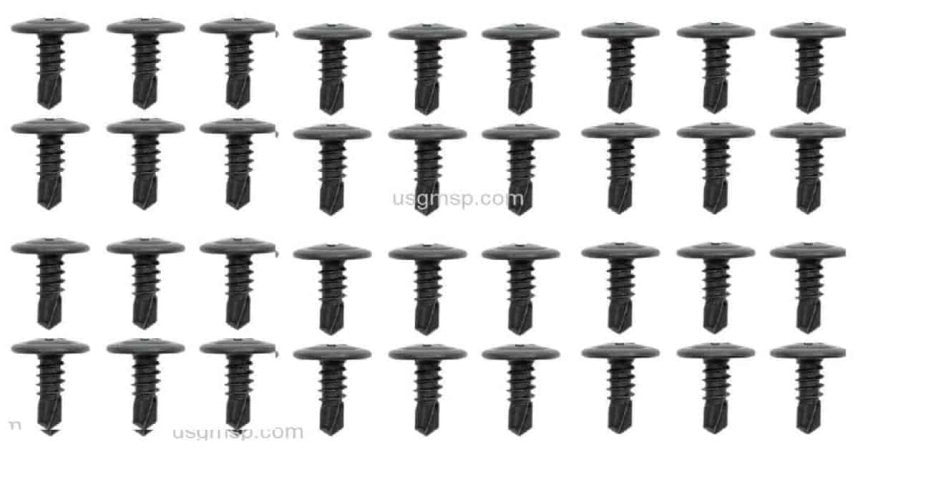 Screw Kit: Roof Rail channel retainer 61-92 GM (36) – Pontiworld