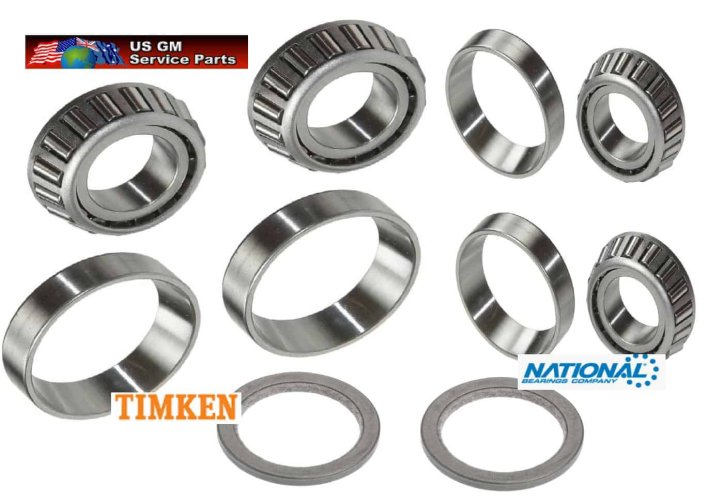 Wheel bearing & Seal Kit: 65-68 US Pontiac Full Size