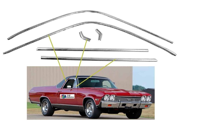 Gutter Molding Set: El Camino 68-72