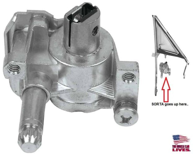 Window Regulator: 61-64 Full Size Front Door VENT  (ea)