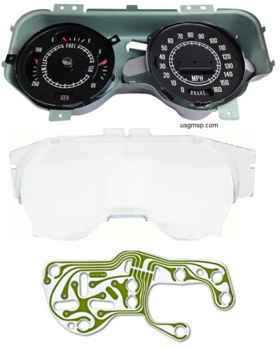 Gauge Cluster: 69 Firebird TA Rally