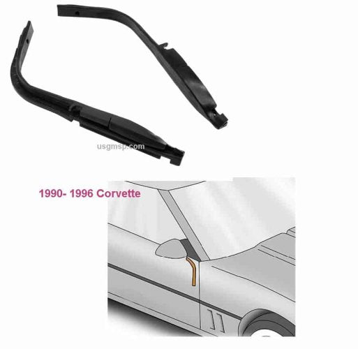 Corvette Door to Dash weatherseals: 1990-96 (pr)