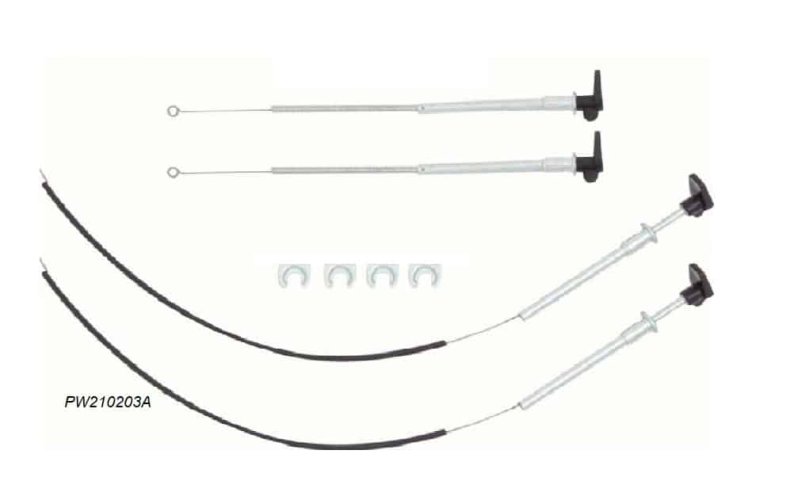 Kick Panel Cable Kit: 69 F w/o AC