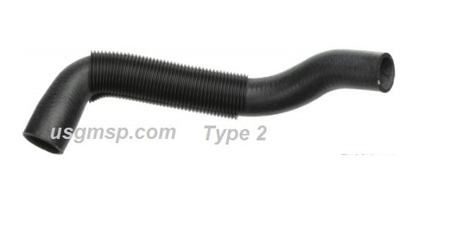 Radiator Hose: Lower Corvette 86-88 - Type 2