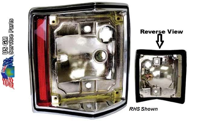 70-72 El Camino Brake Lamp Lens HOUSING (ea)