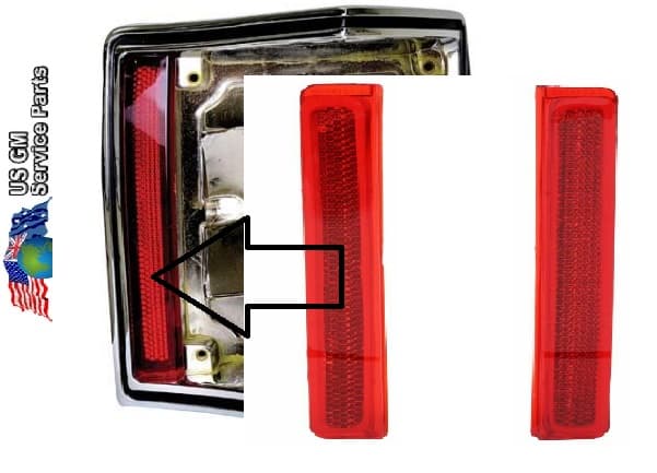 70-72 Chevelle EL. Brake Lamp Reflectors strips (pr)