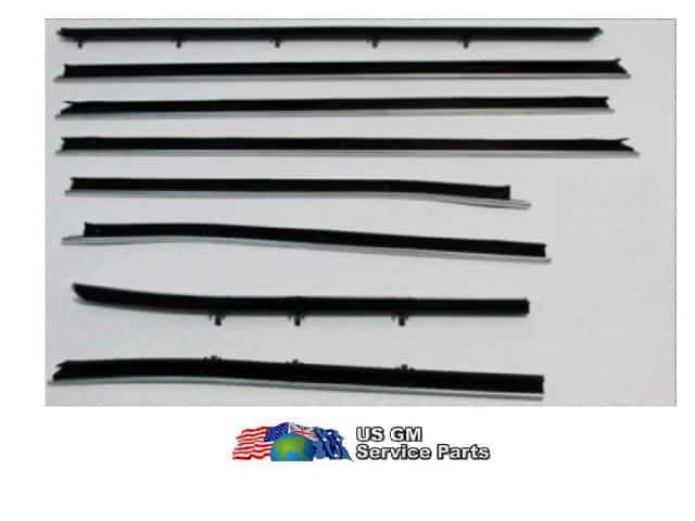 Window Felt Kit: 69-72 GTO+ Conv STD (8)