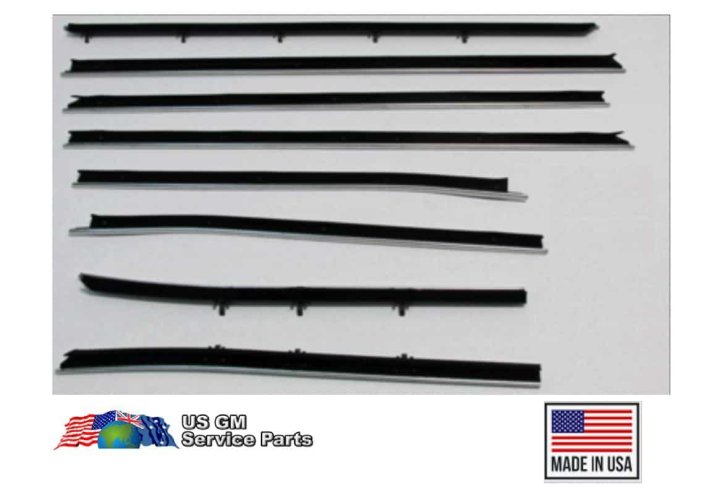 Window Felt Kit: 69-72 GTO+ Conv. Orig (8)