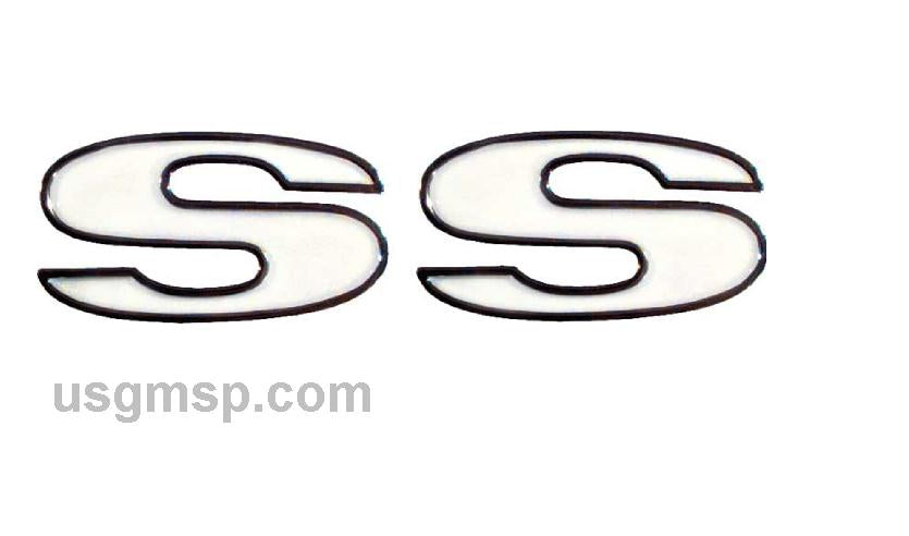67 Camaro "SS" Front Fender Emblem (pr)