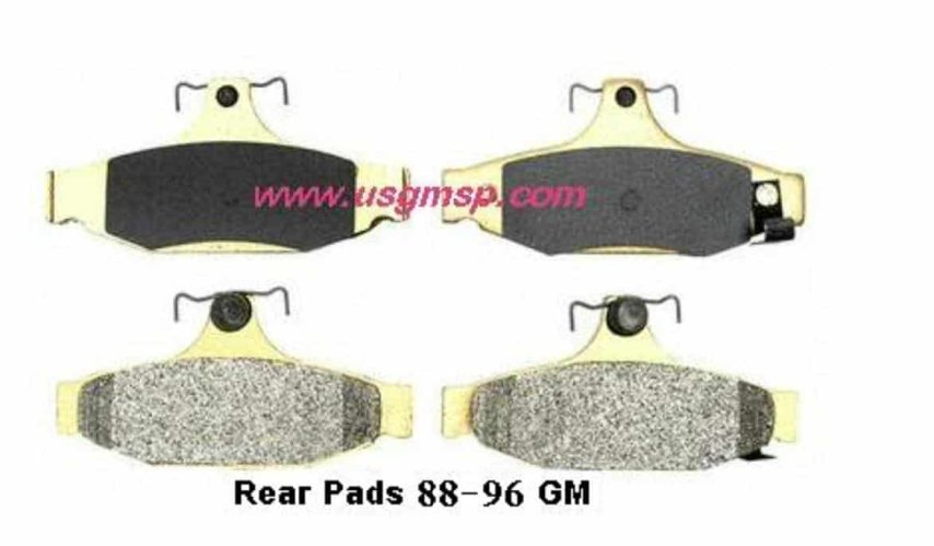 Disc Pads: Rear 88-96 F - W/Perf Girlock Calipers