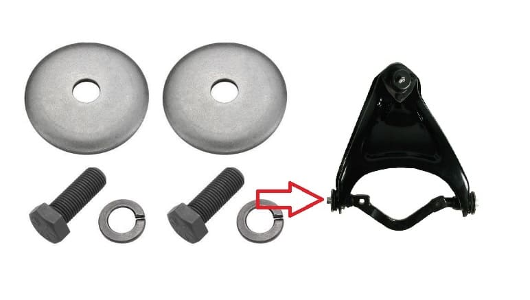 Control arm Hardware ENDS kit UPPER ( 1 side)