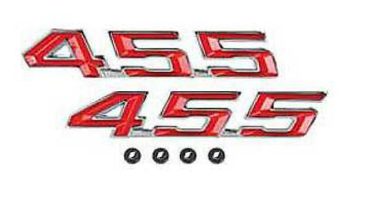 Emblem: "455" - 67-69 Hood (pr)