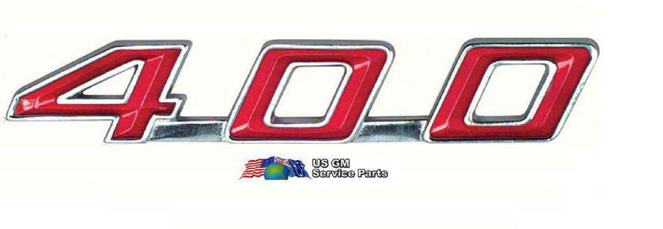 Emblem: "400" -"67-69 Trunk Lid" emblem