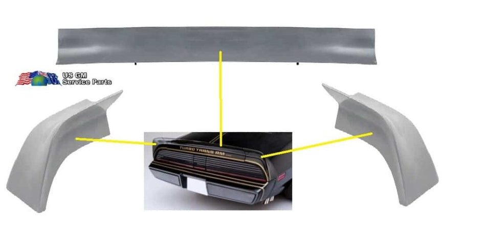 Spoiler: Trans Am Rear 79-81 Set