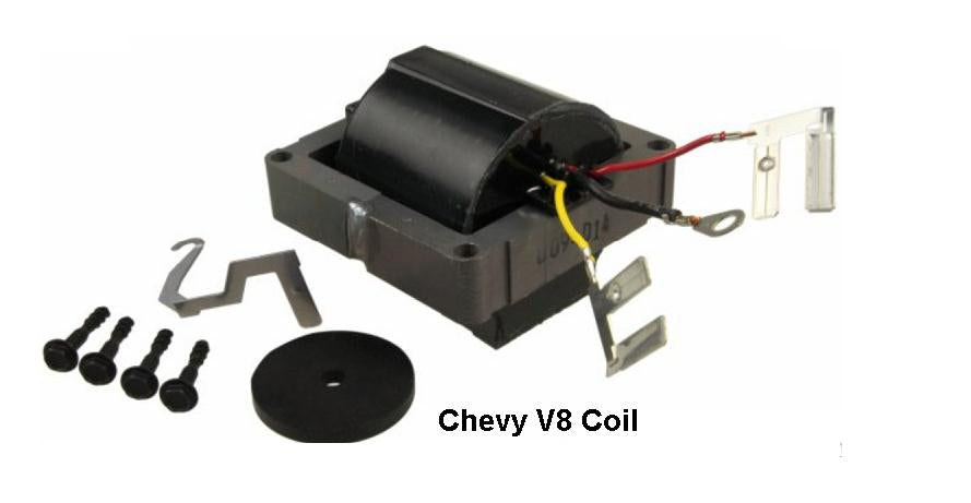 Coil: Ignition HEI '74-92 Chev V8 HEI Yellow/BR - Repro