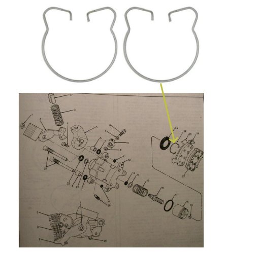 Disc Pad Retaining clip for Rears on 82-92F std