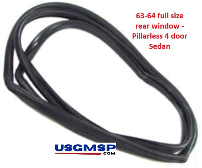 63-64 Full Size 4 Door Pillarless Sedan: Windscreen Seal - Chev Impala or Pontiac Parisienne