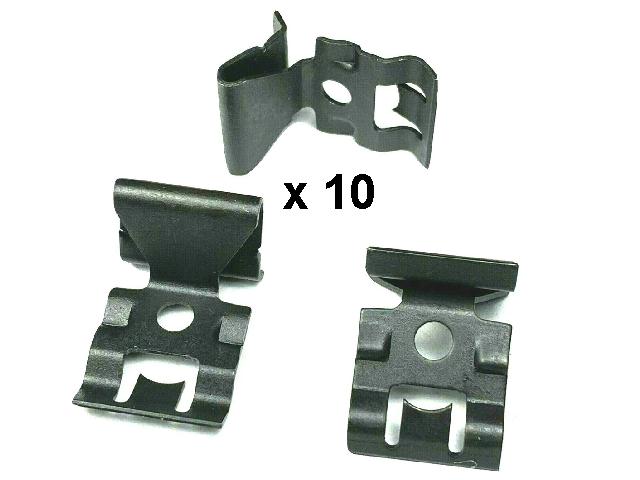 Clip Windcreen: 1955 - 1964 Full Size - Windscreen Mold Clip Kit - 10 pce