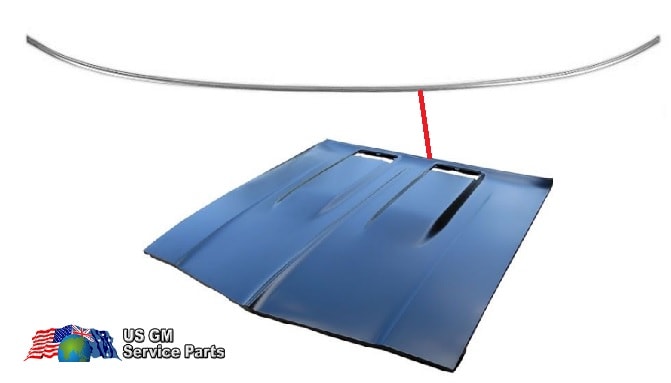 Mold Hood REAR: 68-72 El Camino & Chevelle Std hood
