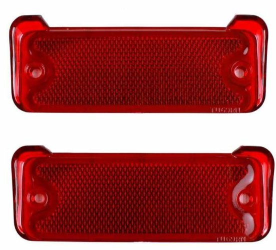 69-72 El Camino Rear Reflector Lenses (pr)