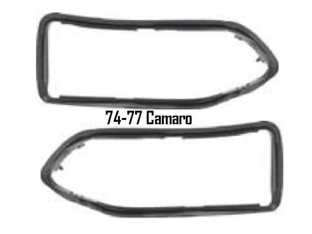 Seal Tail Lamp: 74-77 Camaro Tail lamp close out  FILLER gaskets (PR)