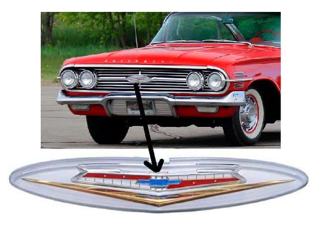 60 Chev Grille Emblem insert